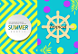 夏日潮流色彩宣传册海报PSD模板Summer brochure poster PSD template#tiw036a23312 :  