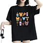 2024 Casual Women T Shirts Crew Neck Cotton Plus Size Cartoon Tee Shirt Sports Street Wear Designer Nice Woman Tshirt
