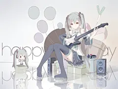 葱 初音未来 公主殿下 深海少女 初音 ミク 动漫美少女 二次元 初音家族 by爱小埋