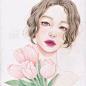 同样是画彩铅插画，为什么她却画得如此着迷？美的让人窒息！