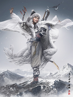 张墨一老师《水浒传》系列-花瓣网|陪你做生活的设计师 | 传》中的人物，梁山108将之一，绰号「摩云金翅」，使的一手大滚刀。祖贯是黄州人氏，守 ...