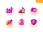 Trading   mining icons color 1 2x
