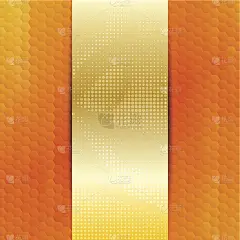 有风格的蜂窝卡片或邀请模板