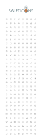 Swifticons : Set of 1456 icons x 3 editable styles