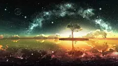 壁纸:二次元星空壁纸,简直美到窒息。