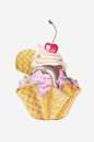 冰淇淋高清素材 蛋卷 设计图片 免费下载 页面网页 平面电商 创意素材 png素材