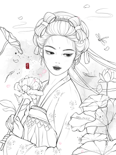 煮酒少侠采集到Ancient style line draft