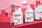 From San Francisco - Set Design : I have developed a craft set made in paper that includes some of San Francisco icons, such as the famous Painted Ladies, the centenary Railway and the Golden Gate Bridge. The final goal is to create a graphic universe in 
