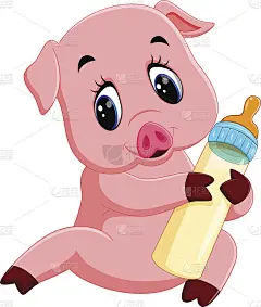 可爱的卡通绵羊