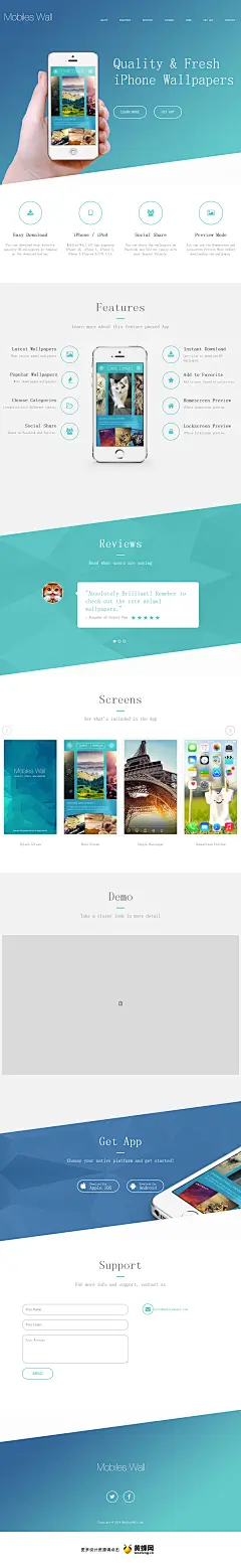 iOS应用程序壁纸，来源自黄蜂网http://woofeng.cn/