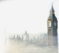 云雾中的钟楼高清素材 古典 建筑 梦幻 欧式风 免抠png 设计图片 免费下载