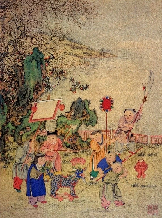 古代名画.百子图【绝品收藏】-花瓣网