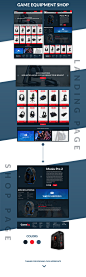 "GameEq" Web site template on Behance