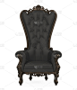 王座,椅子,分离着色,暗色,背景分离,扶手椅,华贵,沙发,古董,装饰物