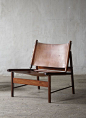 Jorge Zalszupin - Rosewood & Leather Lounge Chair (1955): 