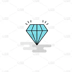 图标,平坦的,钻石形,商务,几何形状,华贵,婚礼,模板,现代,爱