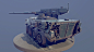 Stryker M1128, Evgeny Fedotov : Low poly model Stryker M1128, 75k tries