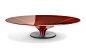 OVNI
COCKTAIL TABLE Ø.122 || Cocktail Table | CLEAR OR COLOURED VARNISHES : Red || View 1