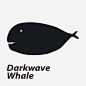 NEUF弗 独家创意 防水纹身贴 暗黑鲸鱼 保护动物 热爱地球