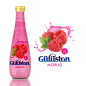 Packaging design for a lemonade "Gulustan" : Create a design for full coverage of the bottle with the brand Gulustan, the design applied to the film which is then completely envelops the bottle leaving only lid from the outside. The project was 