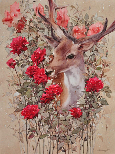 麋鹿-花瓣网|陪你做生活的设计师 | 森系麋鹿_百度图片搜索