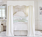 Monique Lhuillier Full Canopy Bed | Pottery Barn Kids I want this for my daughter but it won't fit in her bedroom at this point.... Hopefully we will be moving SOON!!!!!!!!