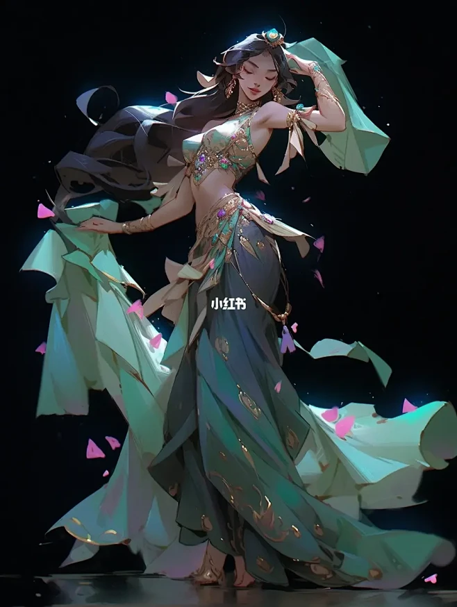 Midjourney|| 舞娘