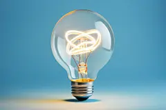 发光灯泡元素素材图片