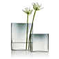 Iittala Ovalis vase 160 mm, grey/clear | Wirkkala | Art Glass | Decoration | Finnish Design Shop