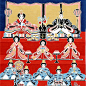 町家手拭　雛祭り - 永楽屋 ONLINE SHOP : 永楽屋 ONLINE SHOPは、江戸初期の元和元年（1615年）創業の京都の老舗綿布商『永楽屋』の通販ページです。永楽屋ならではの『手ぬぐい』や『風呂敷』などをおたのしみ下さい。