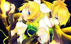 【新提醒】【度盘】镜音双子高清桌面壁纸下载【19P】 - 动漫电脑|手机壁纸 - 萌物百科【点击图片至原站（萌物百科）下载啦】