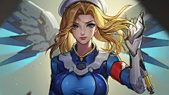 《守望先锋》天使高清桌面壁纸