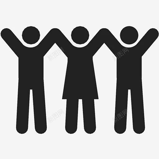 庆祝人群团体图标 UI图标 设计图片 免费下载 页面网页 平面电商 创意素材-花瓣网