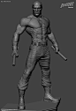 Daredevil, Junior Guerhard : Hello everybody. This is my new study "DareDevil". Study is the process of modeling for printing, I still want to study more deep cuts and pins. Concept by Walter O'Neal. Thanks!<br/>Concept - <a class=&