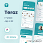 40屏电子钱包iOS应用设计套件 Teroz – E-Wallet App UI Kit .figma