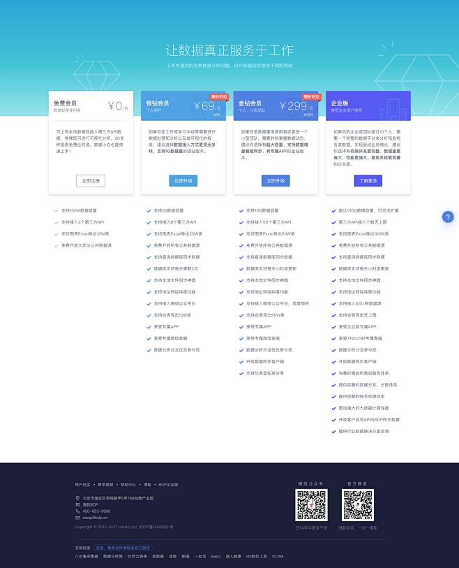 BDP个人版-会员特权，让数据真正服务于...