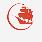 卡通船的LOGOPNG https://88ICON.com 商品 商品的标志logo 红色的船 商品logo 个性logo logo
