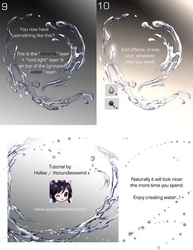 水滴画法