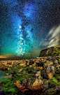 Night Sky - Orchard Bay, Isle of Wight - England