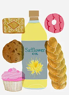 外国美食免抠素材_新图网 https://ixintu.com 卡通 手绘 插画 曲奇 甜甜圈 酒