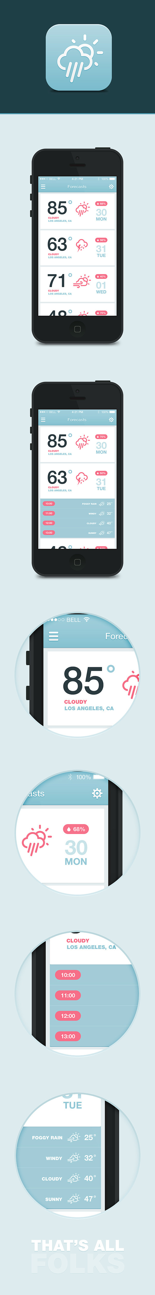 iOS7 Weather App on ...
