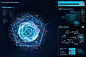 界面ui单面全息炫彩时间轴科技感高清大图