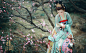 花动一山春色_人像_颇可网,古装摄影,古装写真,汉服写真,汉服,花期