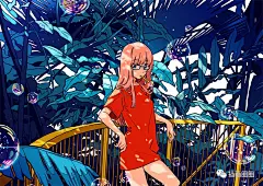 插画 | 治愈温暖系插画~日漫真的很有一手啊