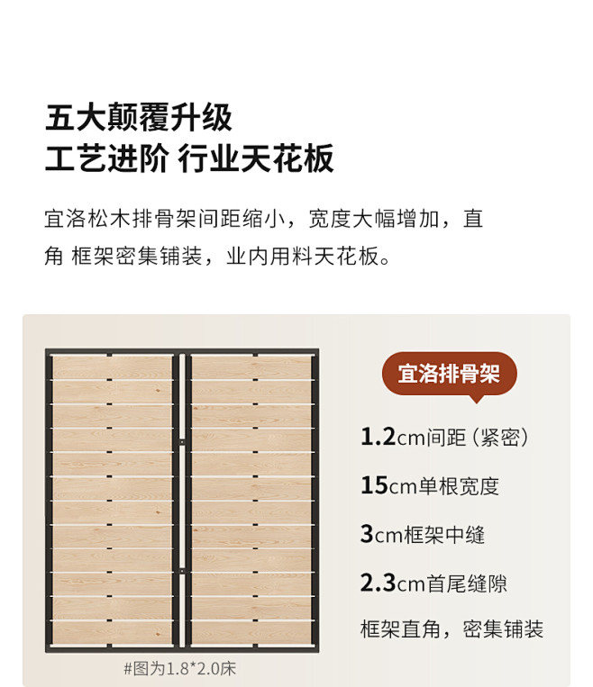 宜洛真皮床意式极简香奈儿床轻奢现代简约主...