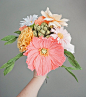 Multicolor Pastel Handmade Crepe Paper Flower Mother's Day image 8