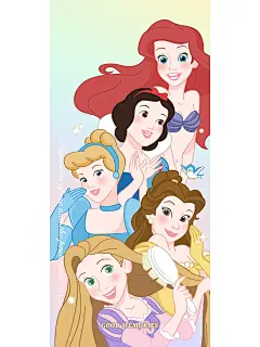 迪士尼美丽公主大集合✨｜自制插画壁纸分享 - 小红书