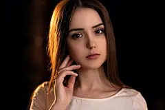 棕色的眼睛，布鲁内特，脸，女孩，模型，人，肖像，女人，女性壁纸预览