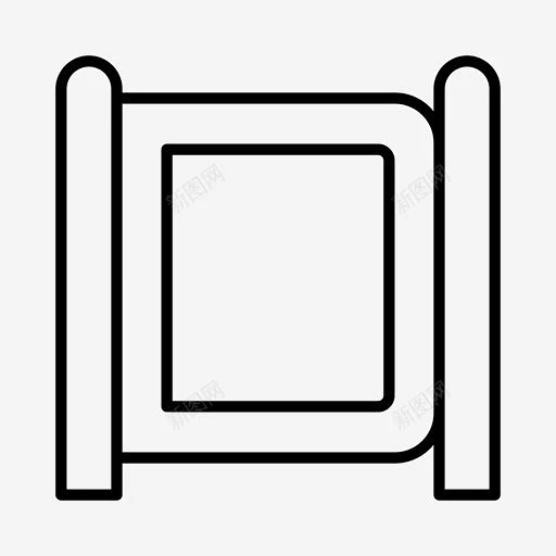 大门栏杆栅栏图标 页面网页 平面电商 创意素材-花瓣网