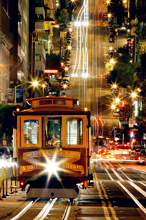 璀璨的城市夜晚--旧金山